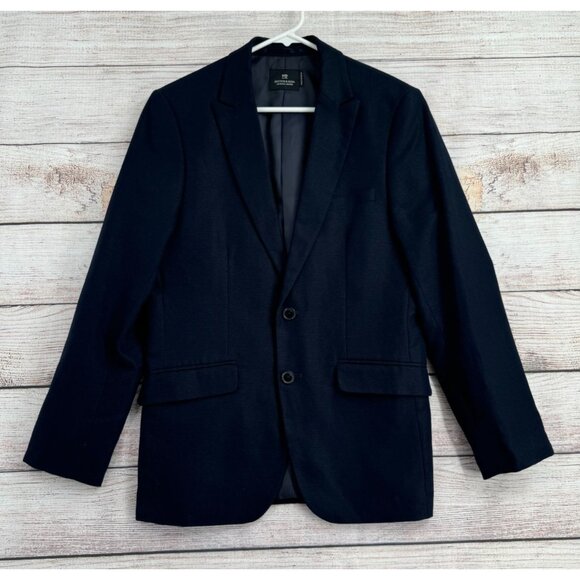 Scotch & Soda Other - Scotch & Soda Linen‎ Blend  2 Button Blazer Jacket Men's Size 48 Navy Blue